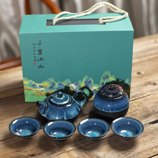 Set002. Galaxy tea set with box