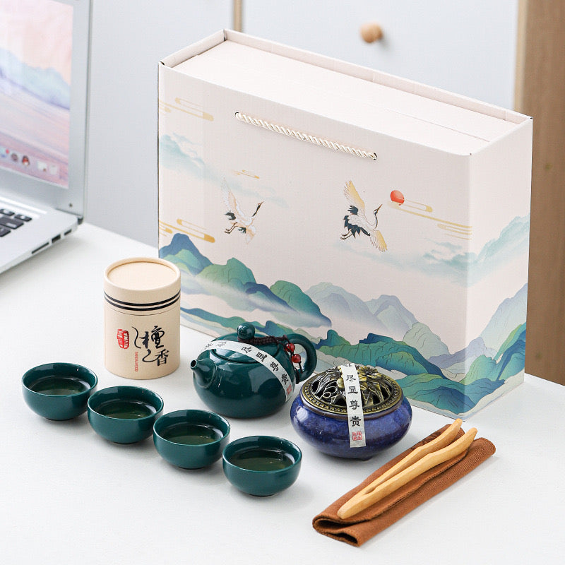 Tea set. Mountains green tea set(with gift box)