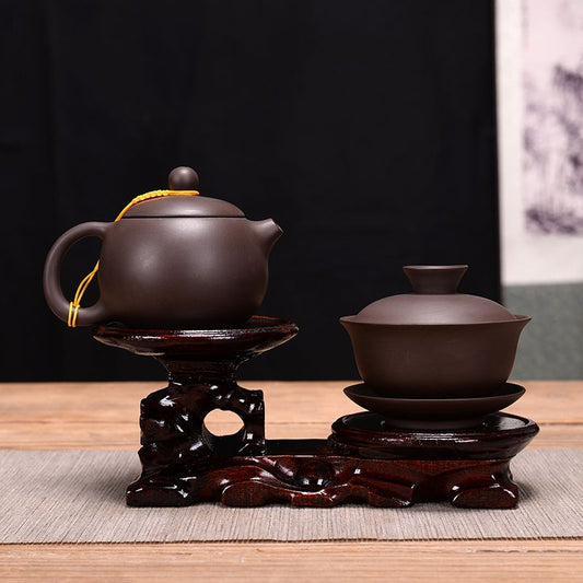 Teacup holder 01. Wooden carpenters’ work——tea holder(2 pieces)