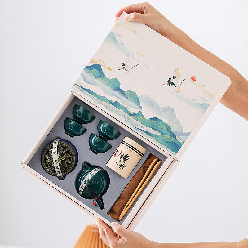 Tea set. Mountains green tea set(with gift box)